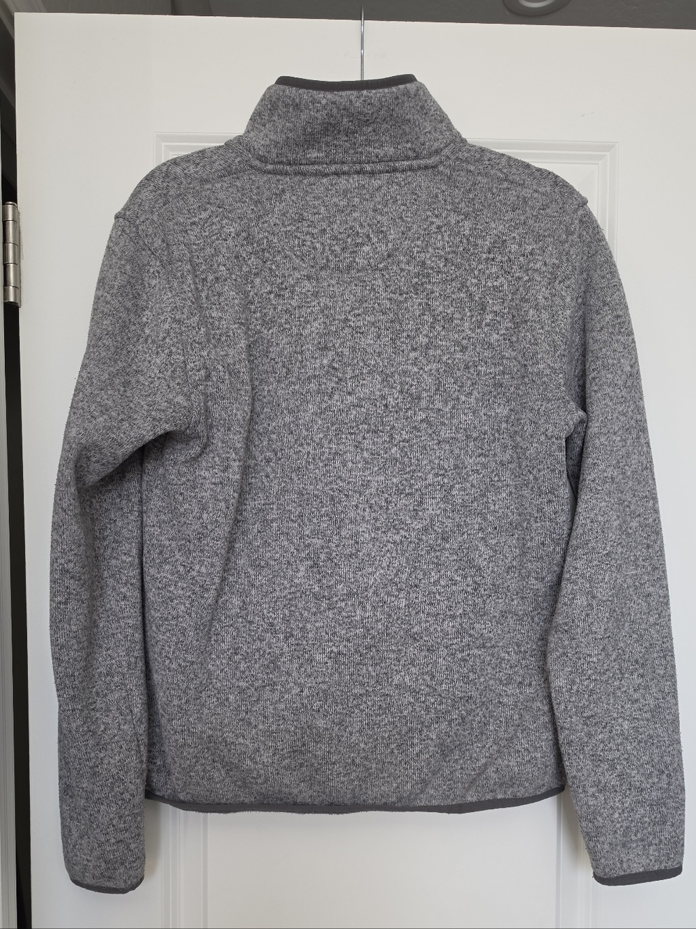 L.L.Bean Fleece Snap Pullover Gray Men’s Small Slightly Fitted Outdoor Gorpcore - Picture 2 of 7